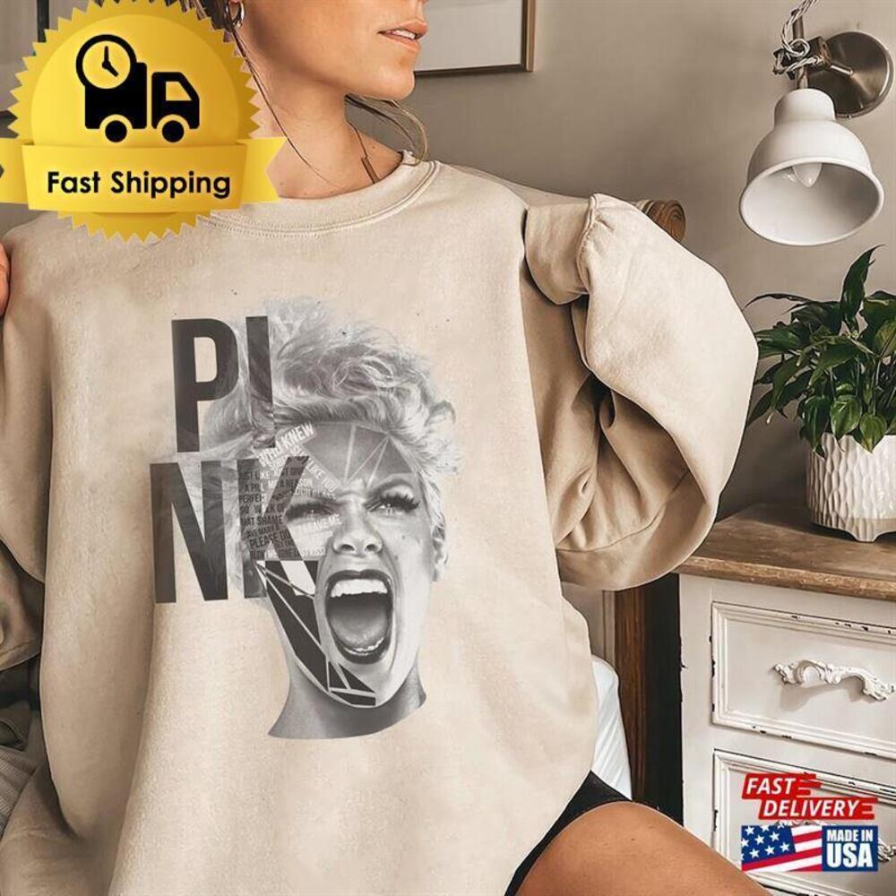 Retro Art Shirt Singer Concert Pnk Sweatshirt